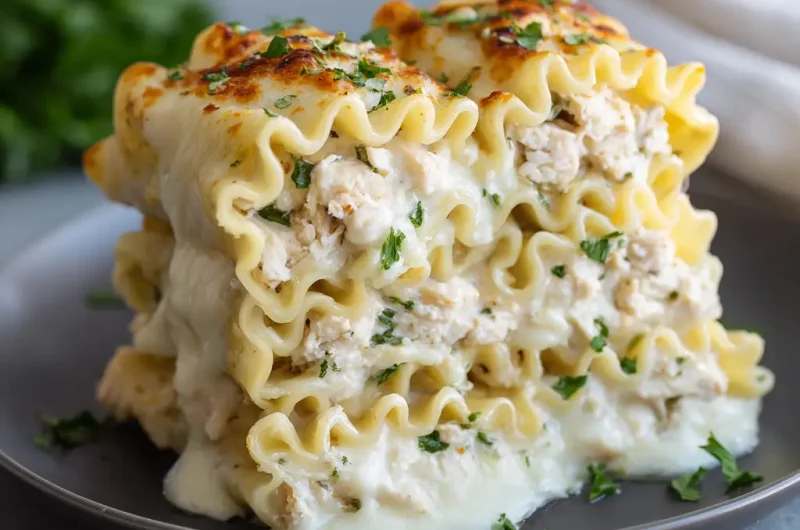 Chicken Alfredo Lasagna Roll Ups Recipe | Easy Creamy Italian Dinner