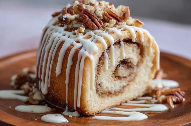 Cinnamon Roll Cake with Box Cake Recipe Easy and Delicious