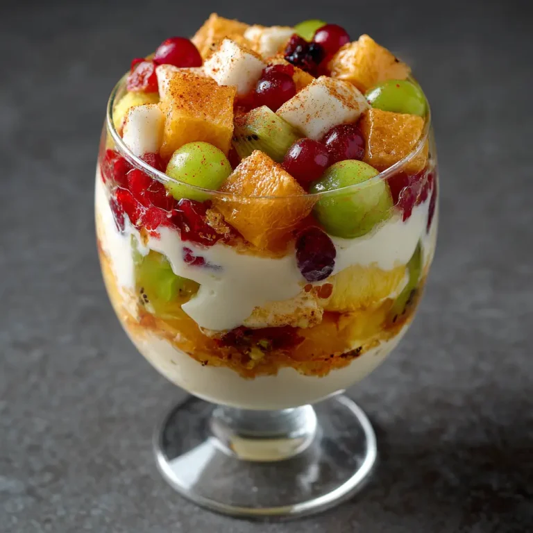 Fruit Salad with Vanilla Pudding Recipe | Easy and Delicious Dessert