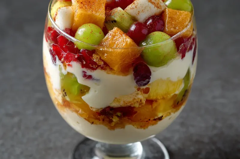 Fruit Salad with Vanilla Pudding Recipe | Easy and Delicious Dessert