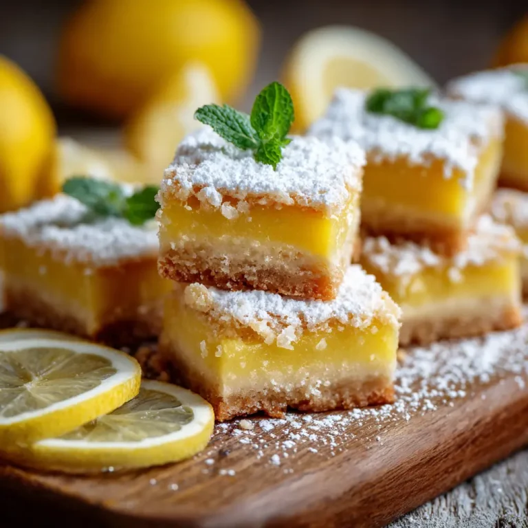 Lemon Bars Recipe: Easy Homemade Dessert with Fresh Lemon Flavor
