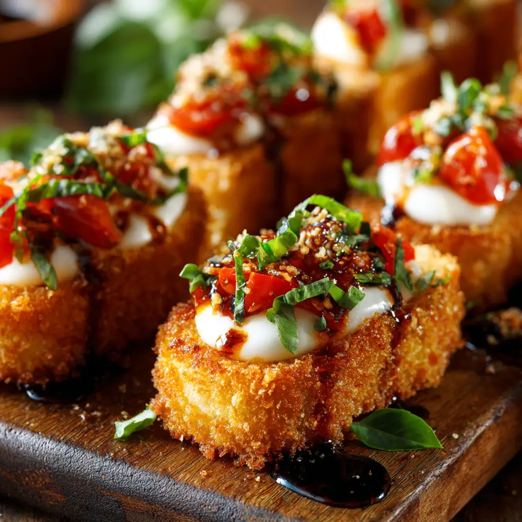 Mozzarella Sticks Bruschetta