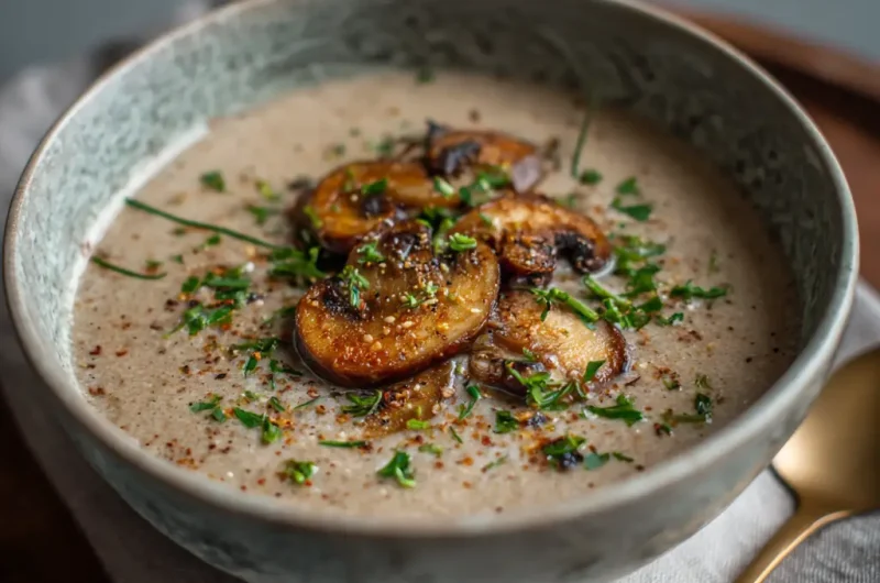 Mushroom Soup Recipe – Creamy, Easy, and Full of Flavor