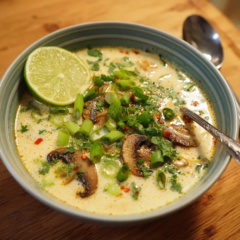 Thai Coconut Soup Recipe | Authentic, Creamy, and Easy Homemade Thai Soup