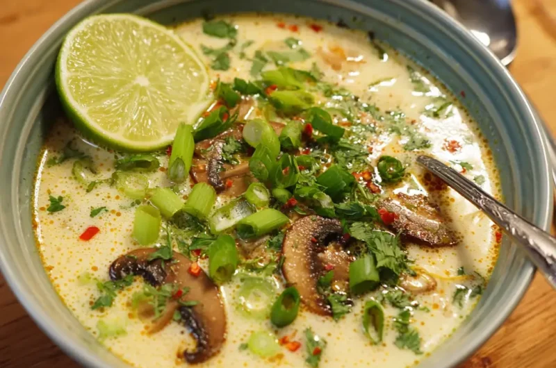 Thai Coconut Soup Recipe | Authentic, Creamy, and Easy Homemade Thai Soup