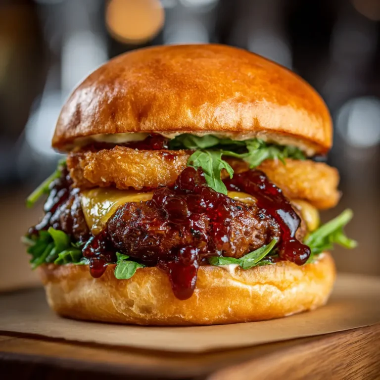 BBQ Burger Recipe | Juicy Homemade Barbecue Burger with Smoky Flavor and Toppings