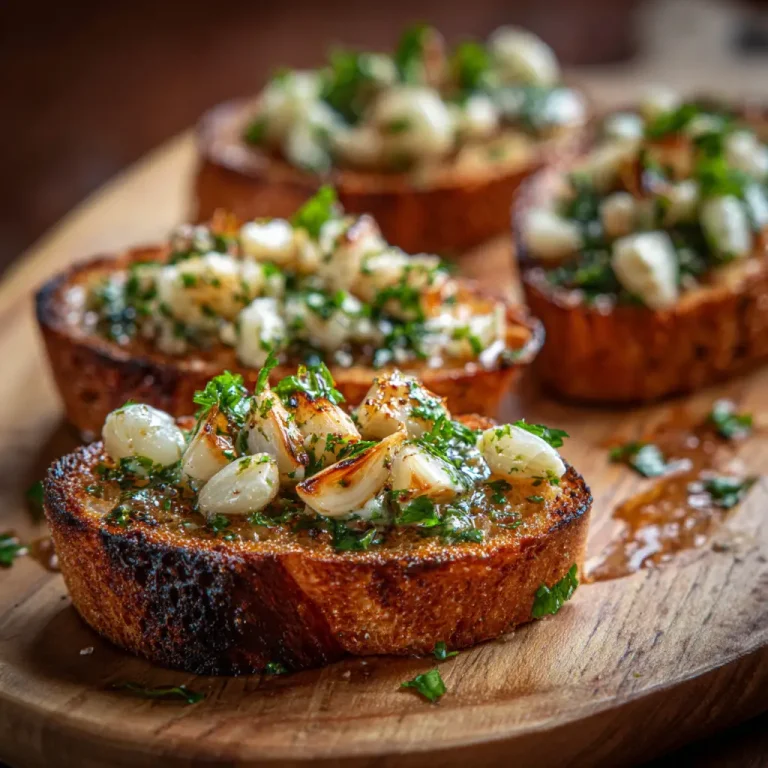 Garlic Bruschetta Recipe – Authentic Italian Appetizer with Crispy Bread and Garlic Flavor