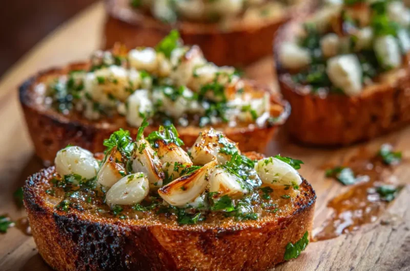 Garlic Bruschetta Recipe – Authentic Italian Appetizer with Crispy Bread and Garlic Flavor
