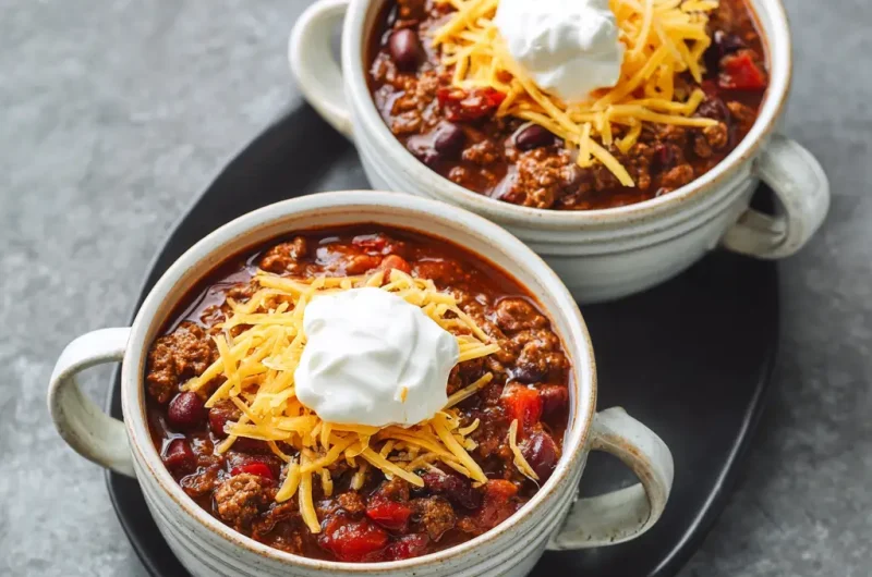 Slow Cooker Chili Recipe | Easy, Hearty, and Flavorful Comfort Food