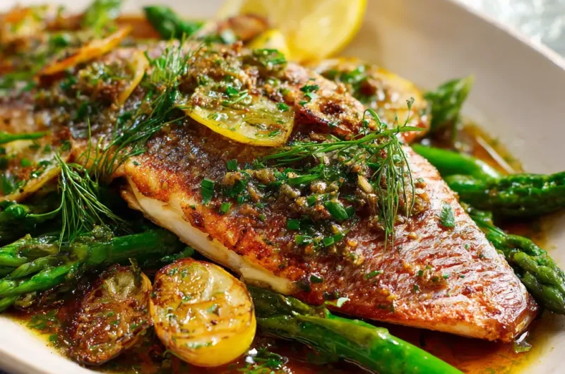 Snapper Fish Recipe – Easy Pan-Seared Snapper with Lemon, Garlic and Fresh Herbs