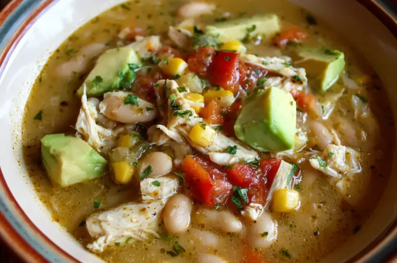 White Chicken Chili Slow Cooker Recipe | Easy, Creamy & Flavor-Packed