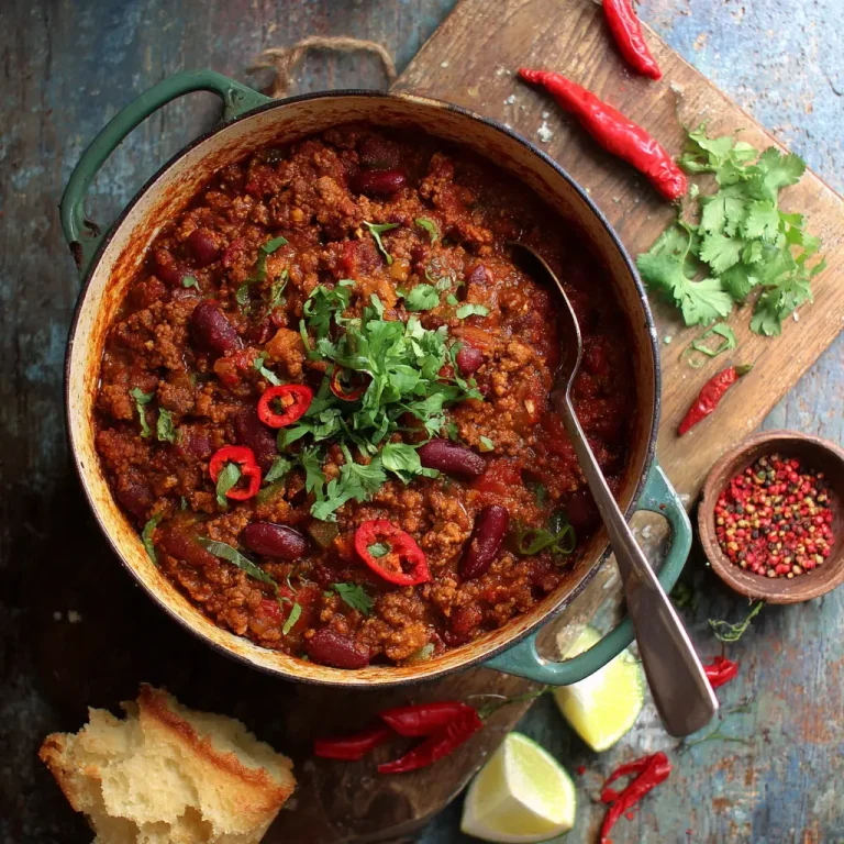 Chilli Recipe – Easy, Hearty and Flavor-Packed One-Pot Meal