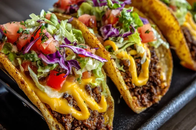 Smash Burger Tacos Recipe – Easy, Crispy, Cheesy & Irresistible