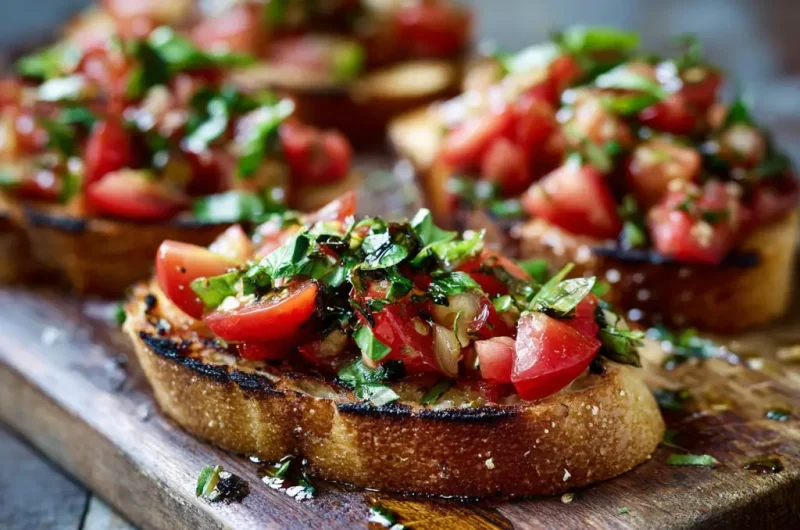 How to Make Bruschetta: Easy Italian Recipe for Fresh Tomato and Basil Toast