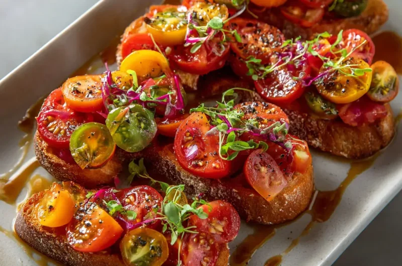Tomato Bruschetta Recipe: Easy, Fresh, and Flavorful Italian Appetizer