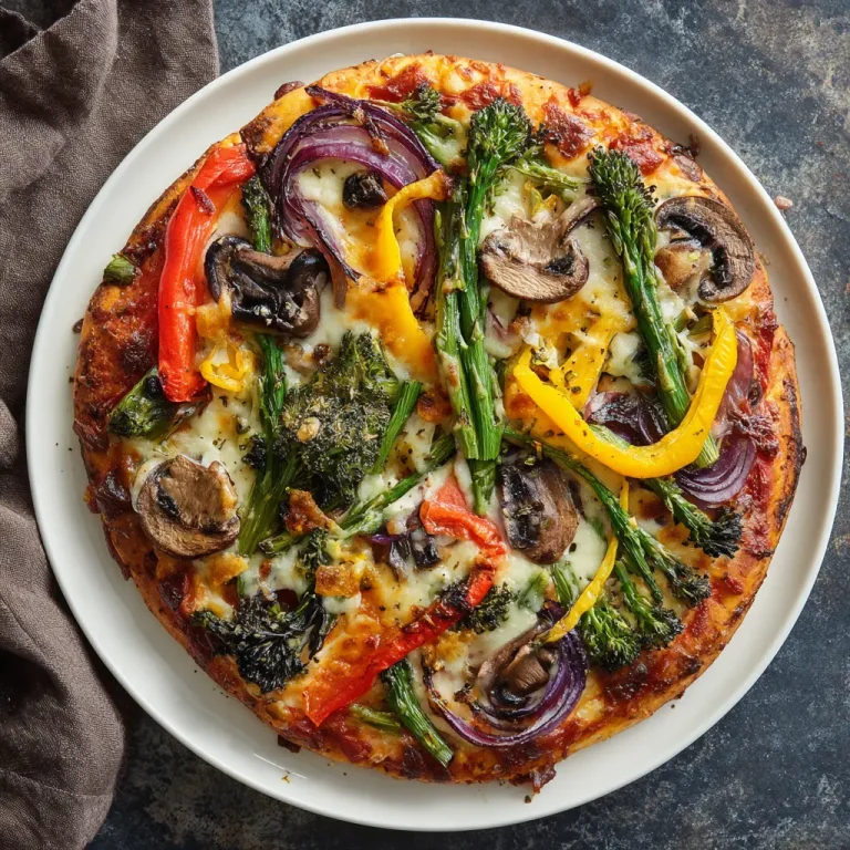 Veggie Pizza Recipe – Easy, Delicious, and Loaded with Fresh Vegetables