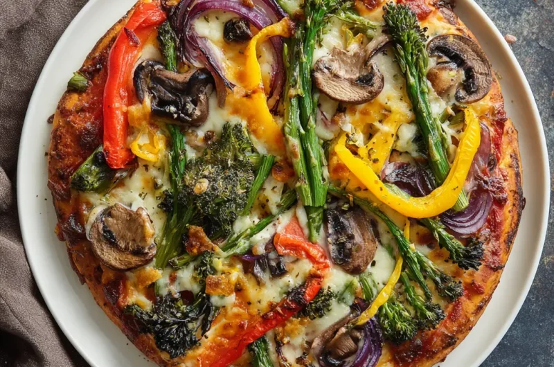 Veggie Pizza Recipe – Easy, Delicious, and Loaded with Fresh Vegetables