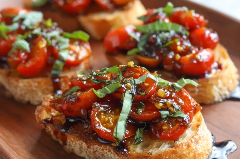 Balsamic Tomato Bruschetta Recipe | Easy Italian Appetizer
