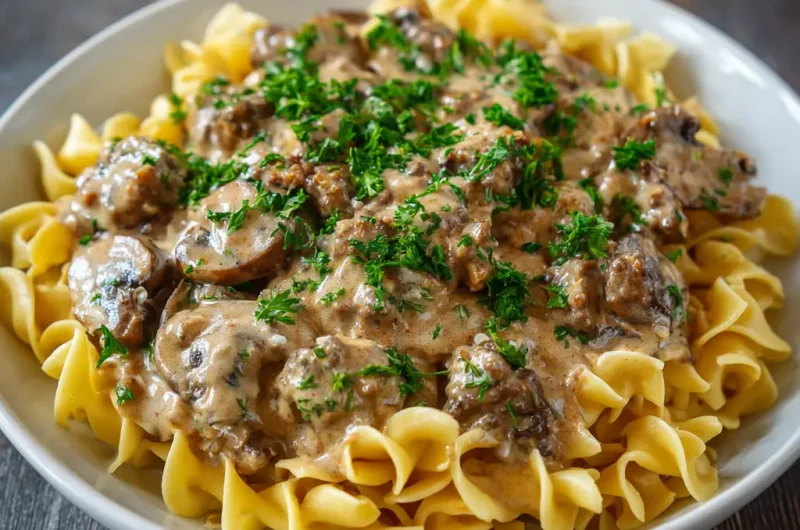 Beef Stroganoff with Ground Beef – Easy, Creamy, and Delicious Homemade Recipe