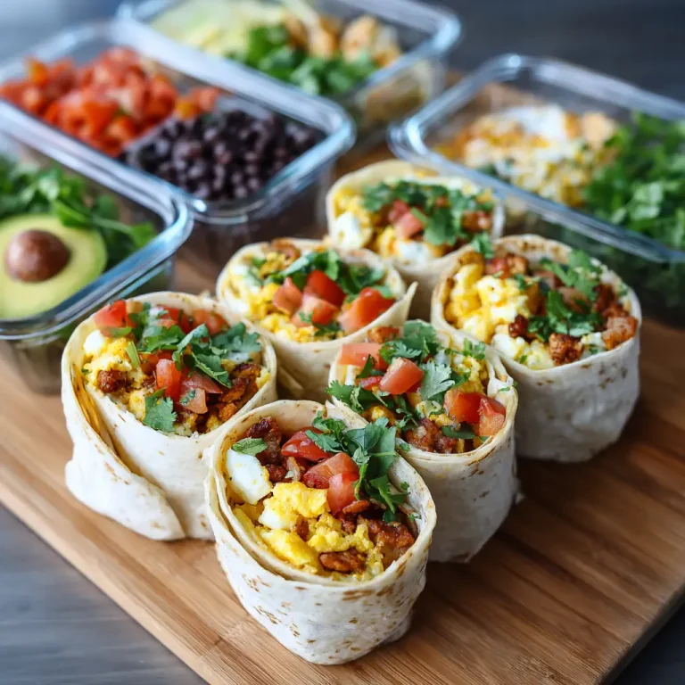 Breakfast Burrito Meal Prep | Easy Make-Ahead Recipe for Busy Mornings