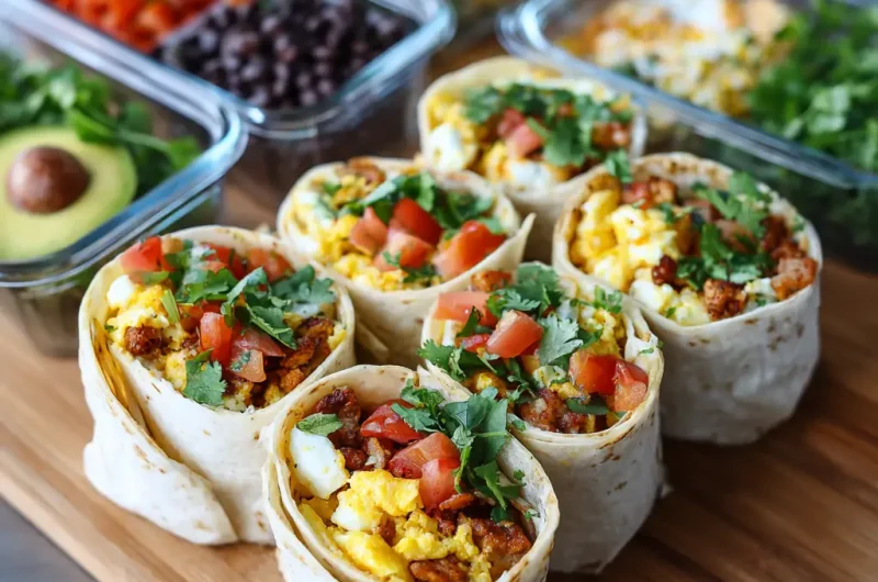Breakfast Burrito Meal Prep | Easy Make-Ahead Recipe for Busy Mornings