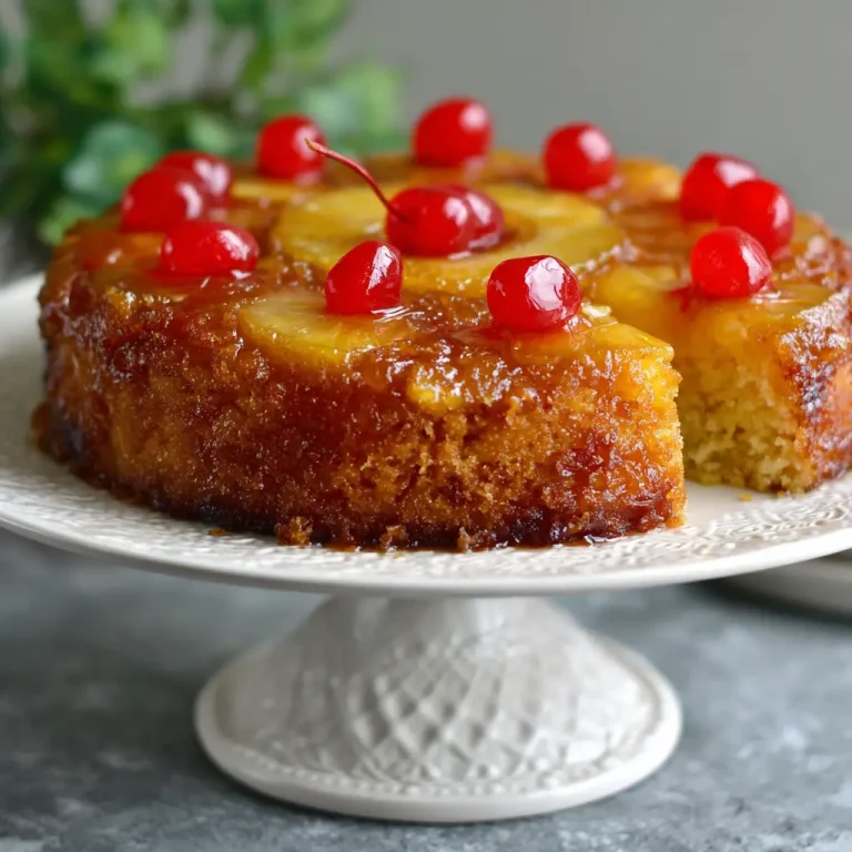 Crushed Pineapple Upside Down Cake for a Sweet and Tender Treat