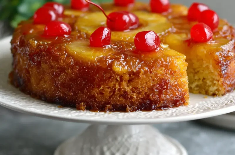 Crushed Pineapple Upside Down Cake for a Sweet and Tender Treat