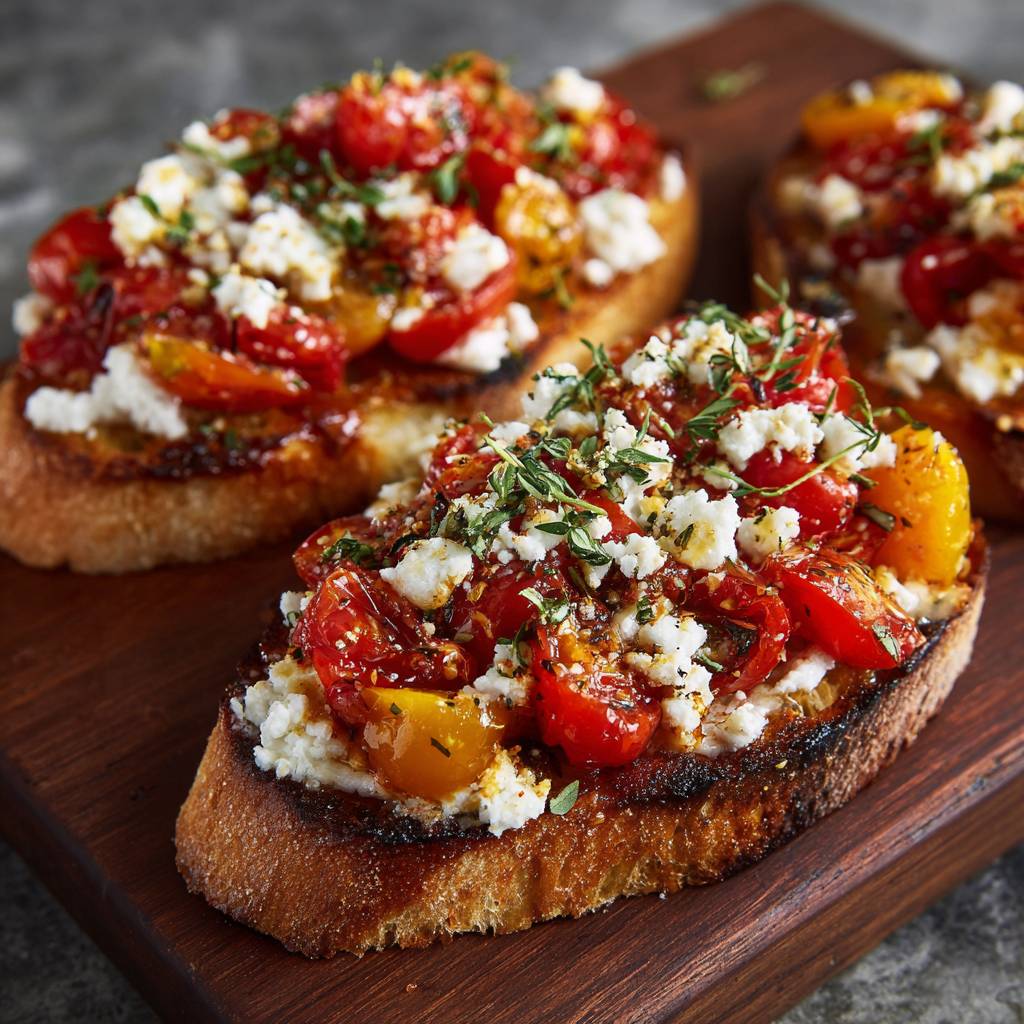Feta bruschetta 