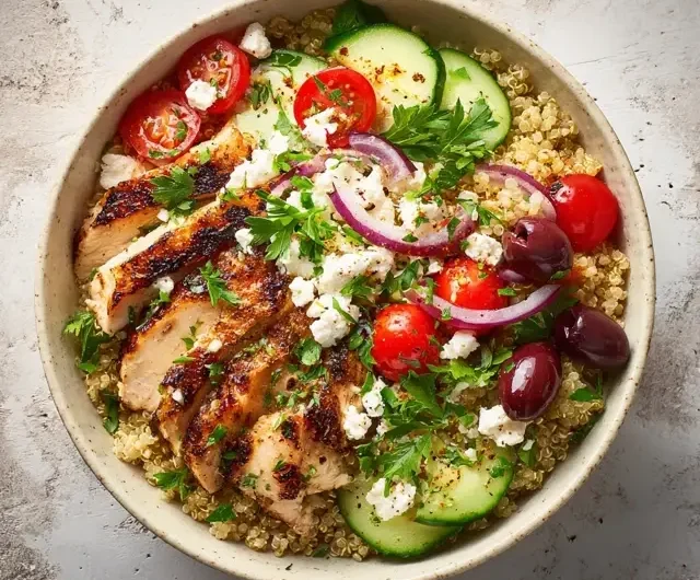 Greek Chicken Bowls: A Flavorful Mediterranean Delight