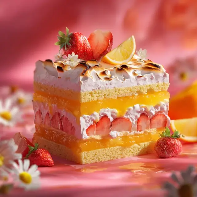 Lemon Meringue Strawberry Shortcake