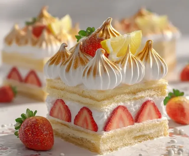 Lemon Meringue Strawberry Shortcake Recipe Easy and Delicious