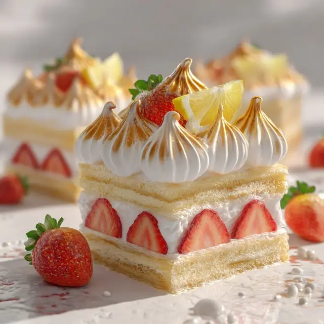 Lemon Meringue Strawberry Shortcake Recipe Easy and Delicious