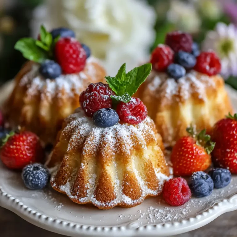 Mini bundt cakes easy recipe for soft and flavorful treats