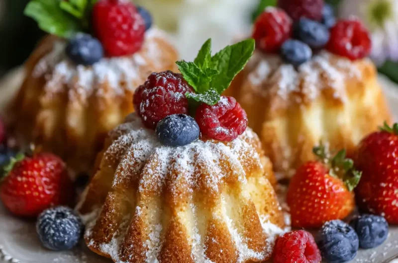 Mini bundt cakes easy recipe for soft and flavorful treats