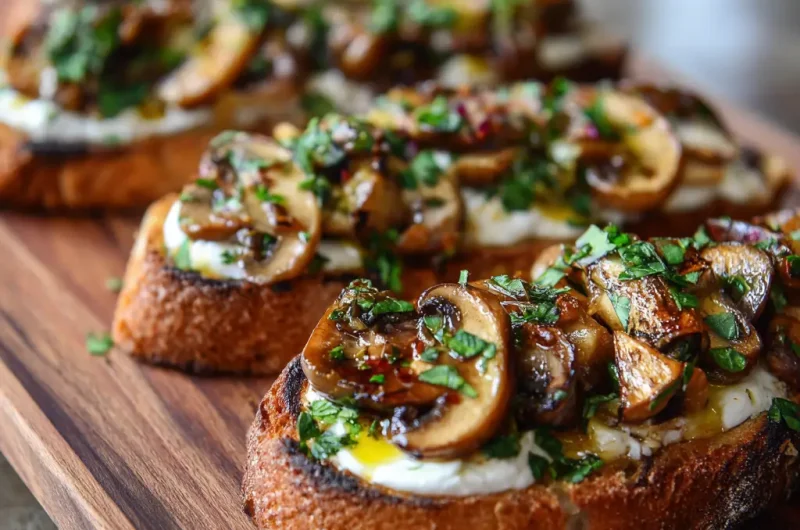 Mushroom Bruschetta Recipe – Easy, Flavorful, and Perfect for Every Occasion