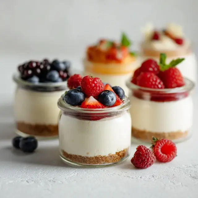 No Bake Cheesecake Cups Recipe with Creamy Filling and Easy Preparation