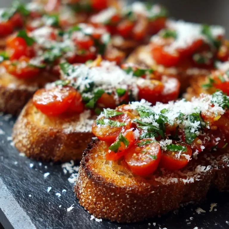 Parmesan Bruschetta Easy Recipe for a Flavor Packed Appetizer
