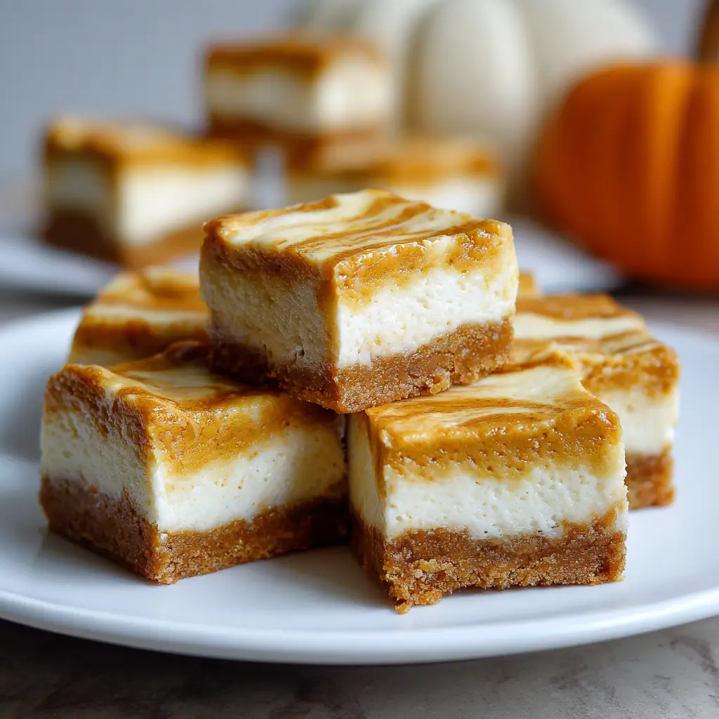 Pumpkin cheesecake bars