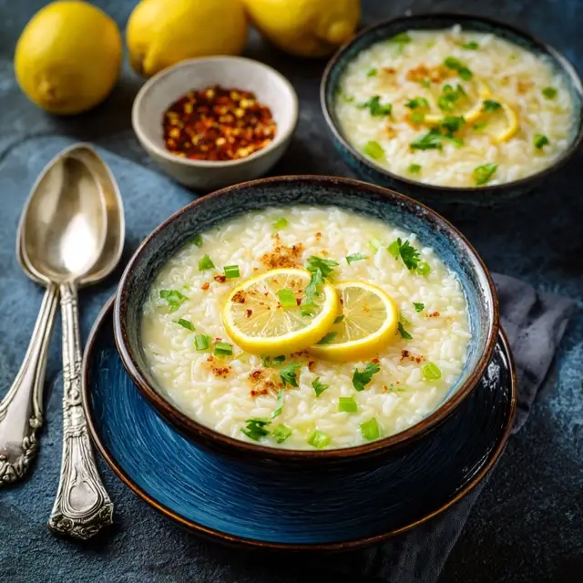 Rice Lemon Rice Soup 