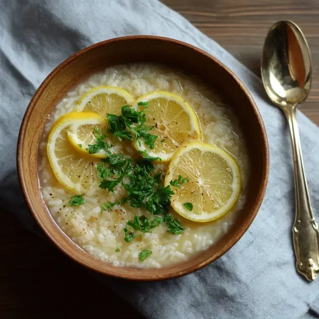 Rice Lemon Rice Soup 