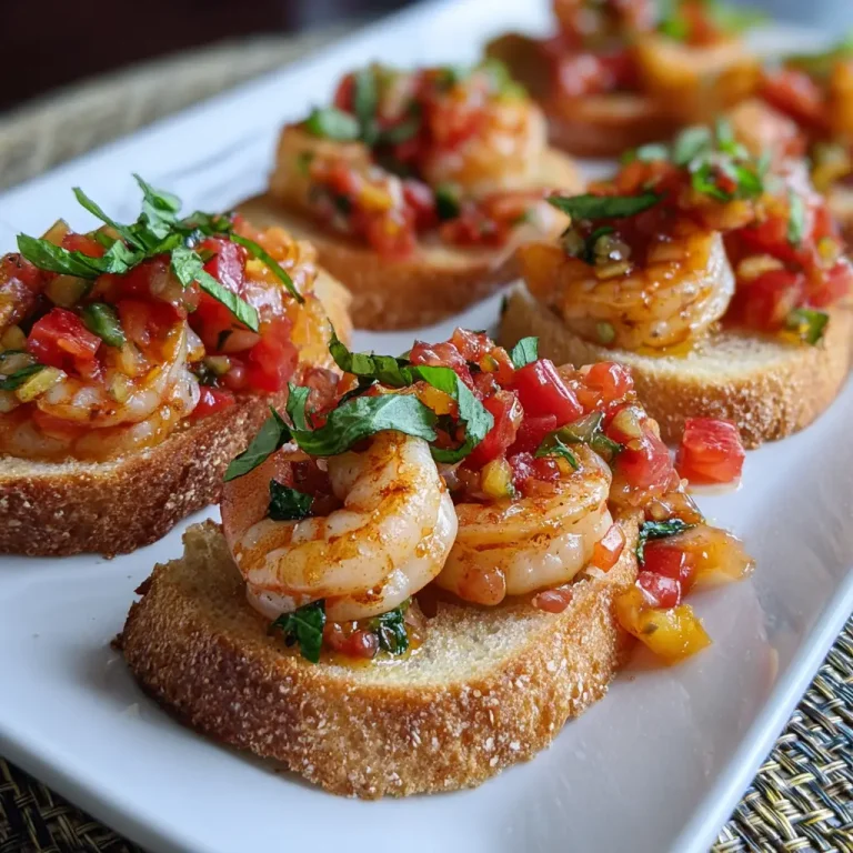 Shrimp Bruschetta Recipe | Easy, Fresh, and Flavorful Italian Appetizer