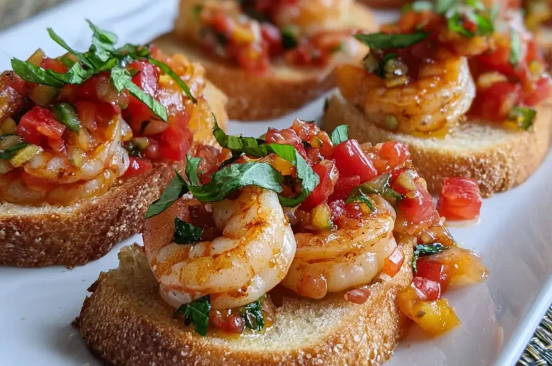 Shrimp Bruschetta Recipe | Easy, Fresh, and Flavorful Italian Appetizer