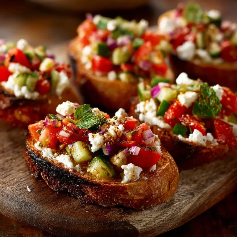 Feta bruschetta easy guide to a flavorful Mediterranean appetizer