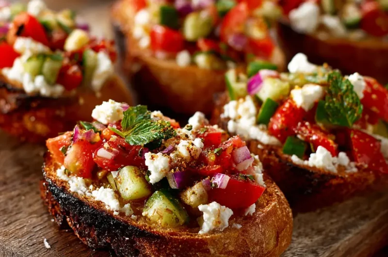 Feta bruschetta easy guide to a flavorful Mediterranean appetizer