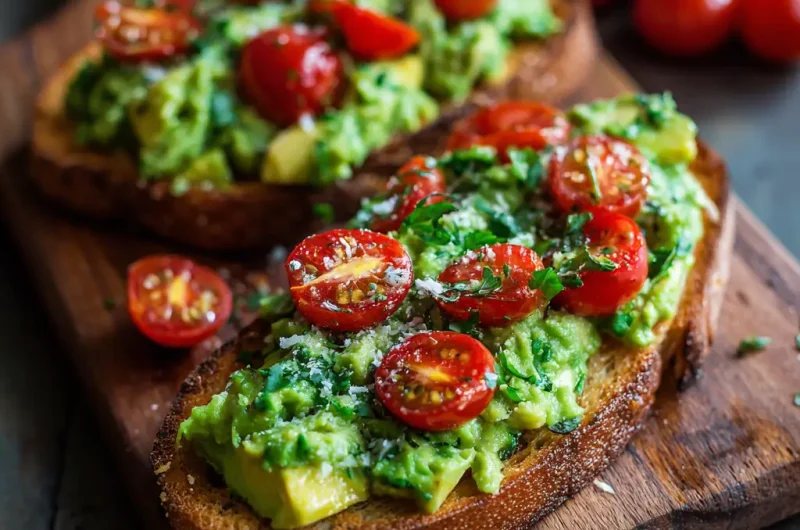 Avocado Bruschetta Recipe | Easy, Fresh, and Healthy Appetizer