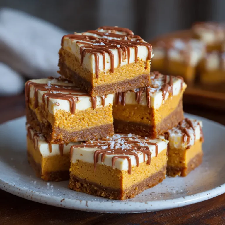 Pumpkin cheesecake bars easy creamy dessert recipe for fall lovers