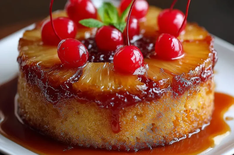 Pineapple Upside Down Cake with Box Cake Recipe: Easy and Delicious
