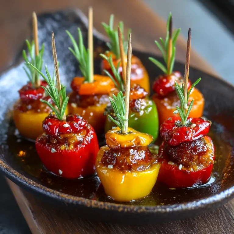 Stuffed Mini Sweet Peppers Recipe | Easy, Healthy, and Delicious Appetizer