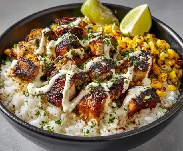 Street Corn Chicken Rice Bowl Easy Flavor Packed Recipe