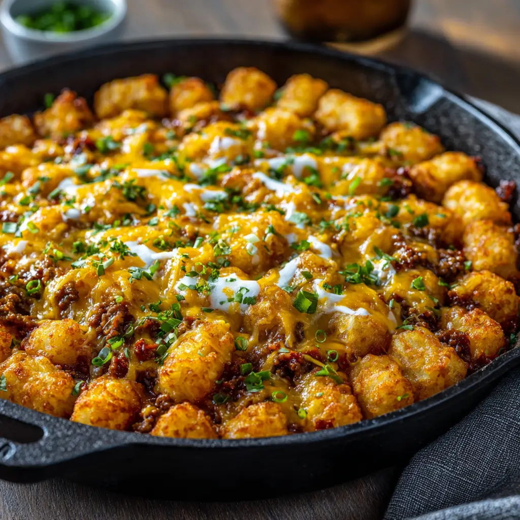 Tater Tot Casserole Recipe Beef